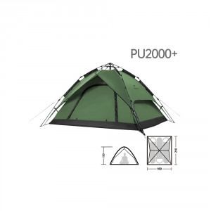 Палатка Naturehike автоматическая NH21ZP008, трехместная, зеленая, арт. 6976023922336 [NATUREHIKE]